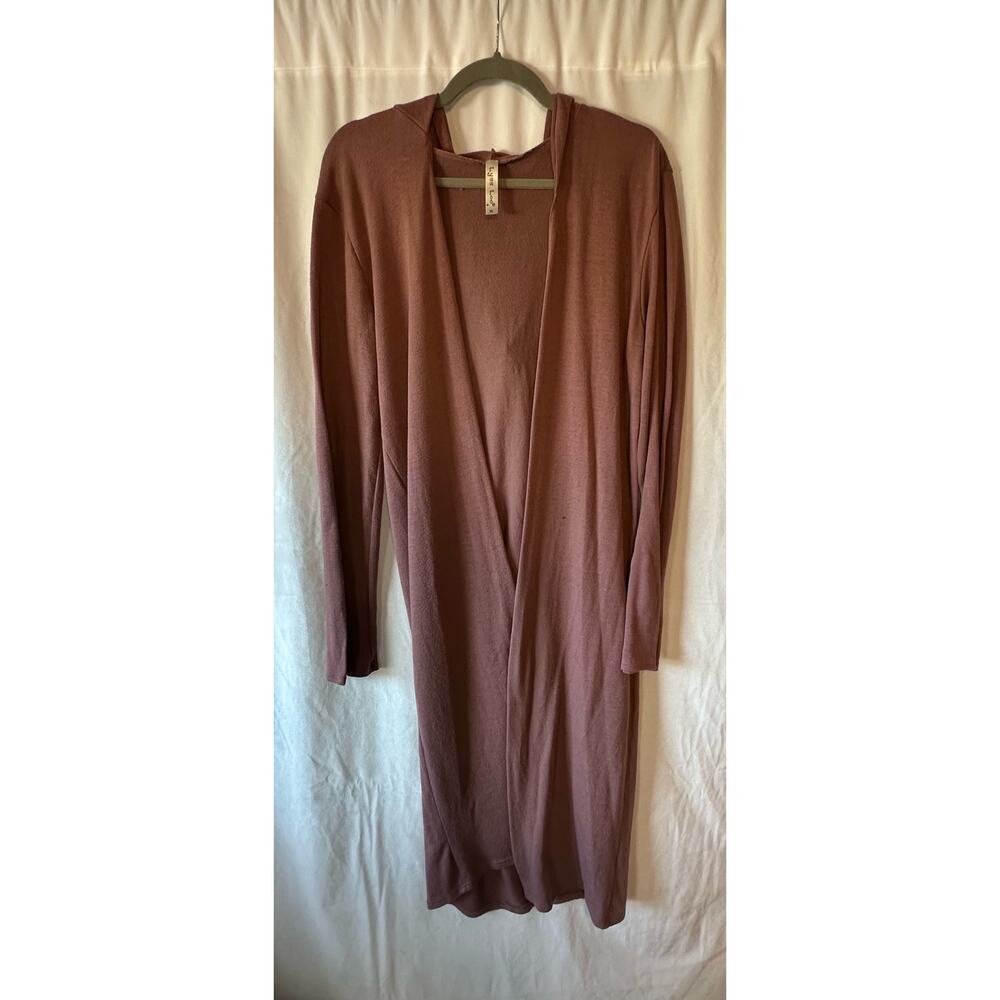Lyss Loo Women X Large Top Cardigan Stretch Long Sleeve Hooded